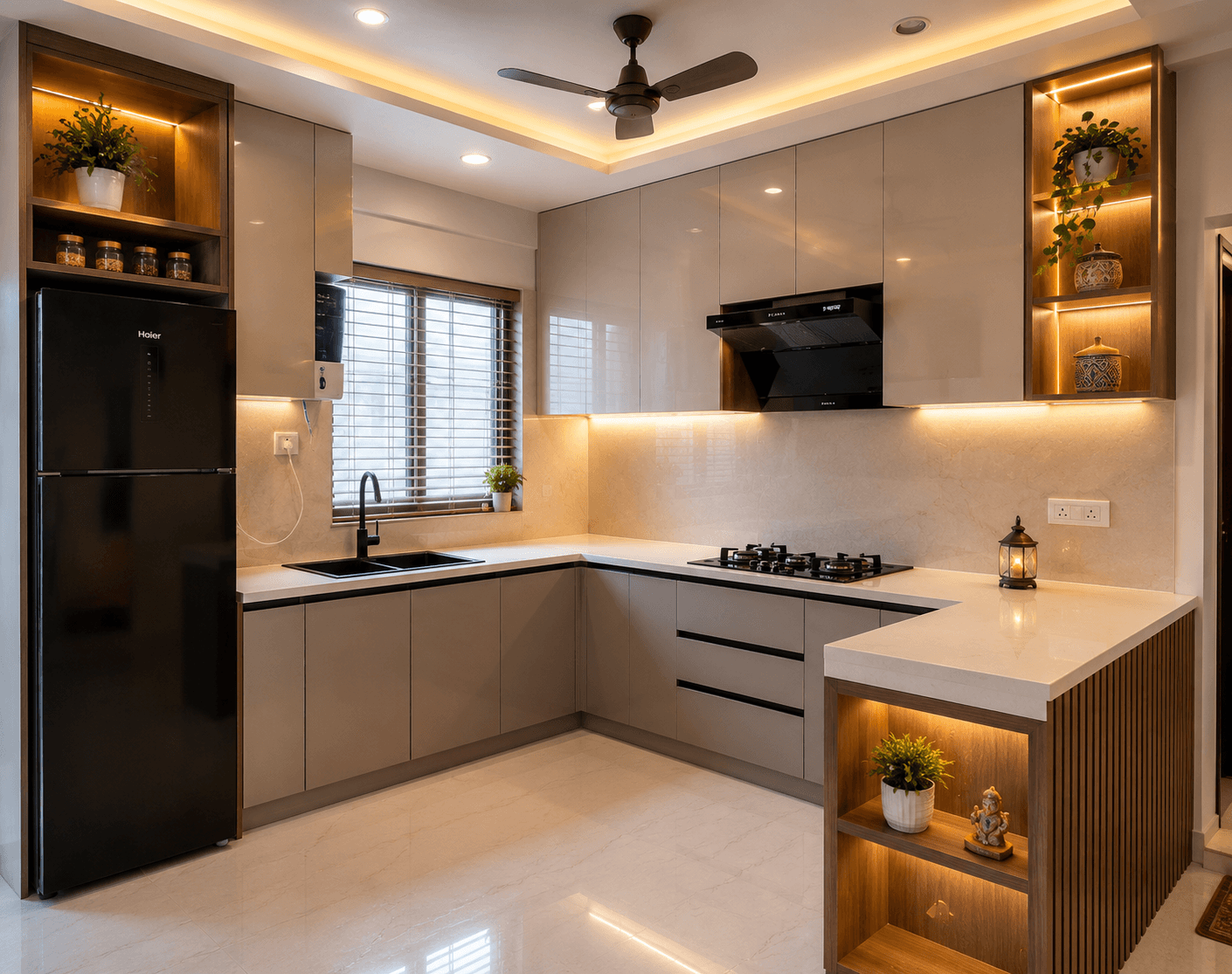 Modular Kitchen interior designs by Iqbal Interiors