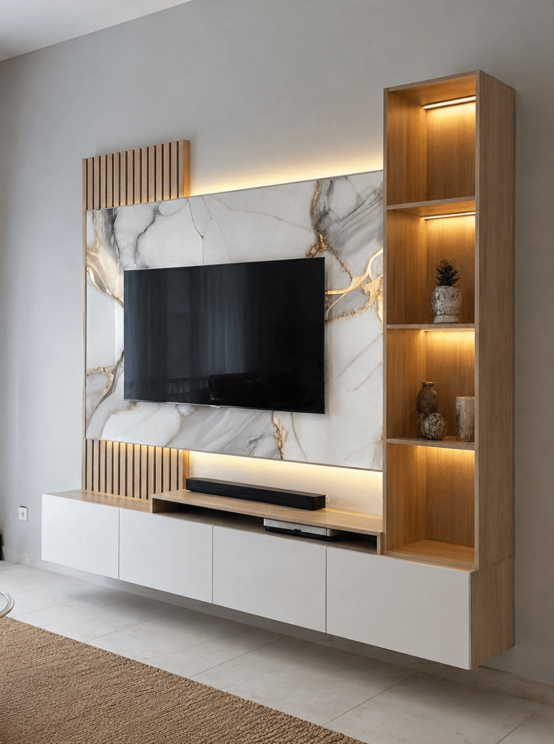 TV Unit interior by Iqbal Interiors — 3