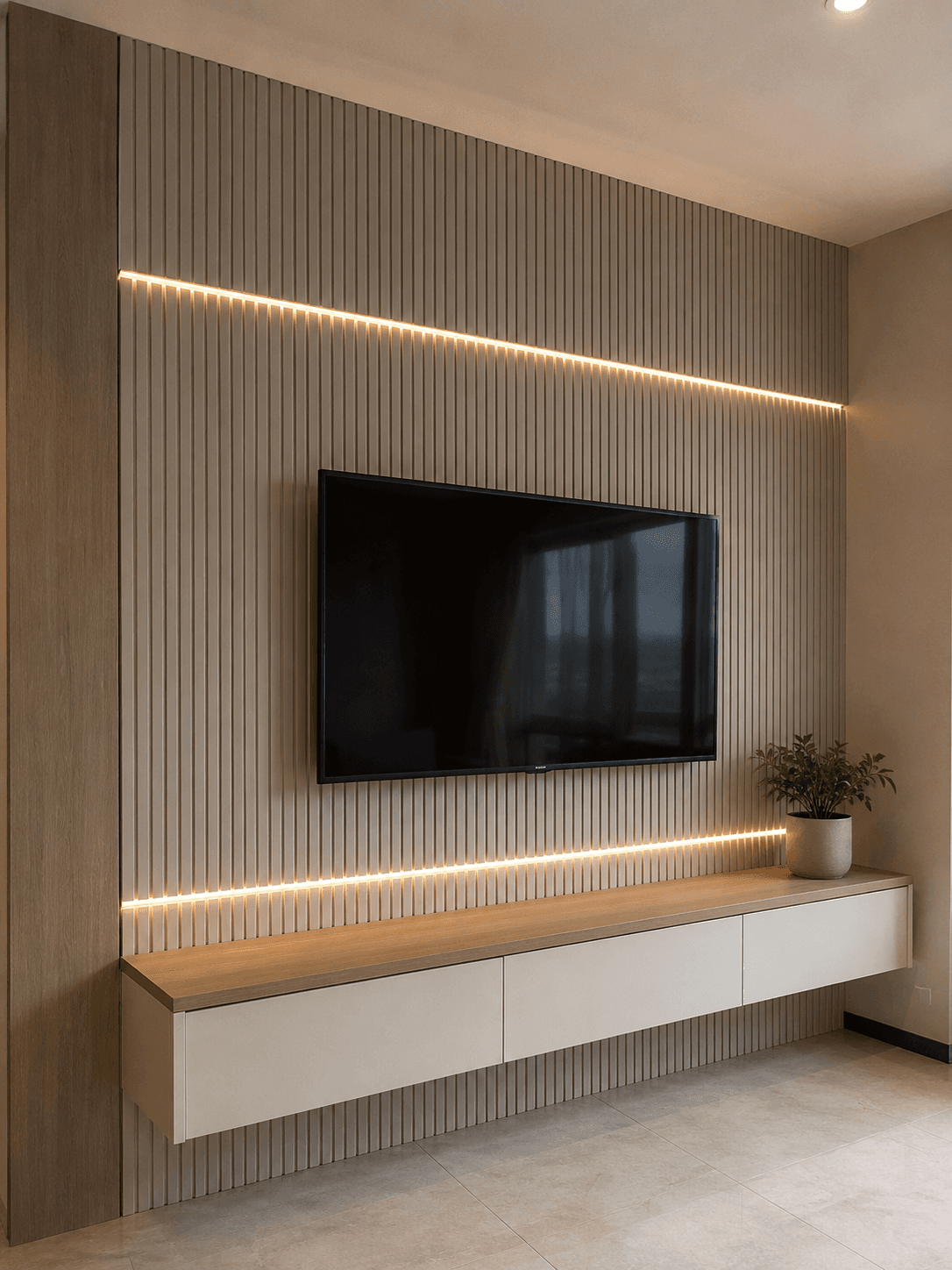 TV Unit interior by Iqbal Interiors — 4